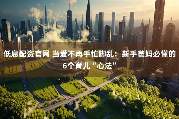 低息配资官网 当爱不再手忙脚乱：新手爸妈必懂的6个育儿“心法”